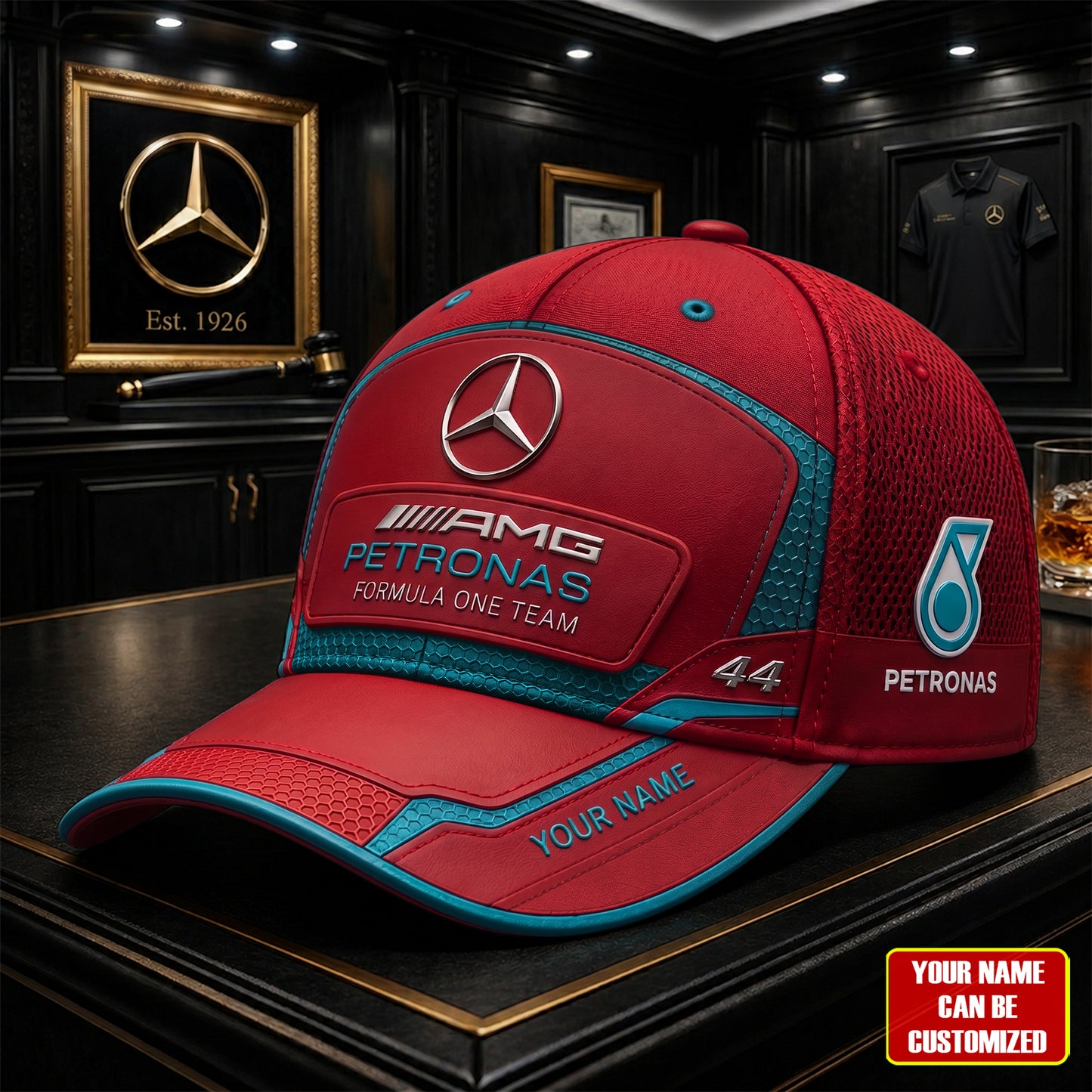 Personalized Merc AMG Petronas 44 Classic Cap