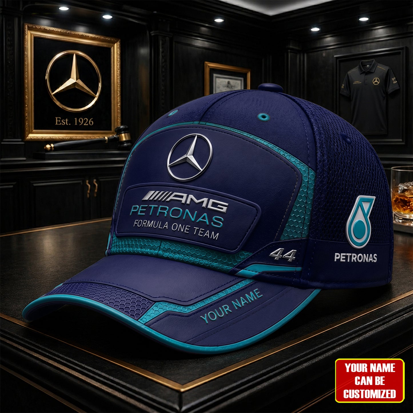 Personalized Merc AMG Petronas 44 Classic Cap