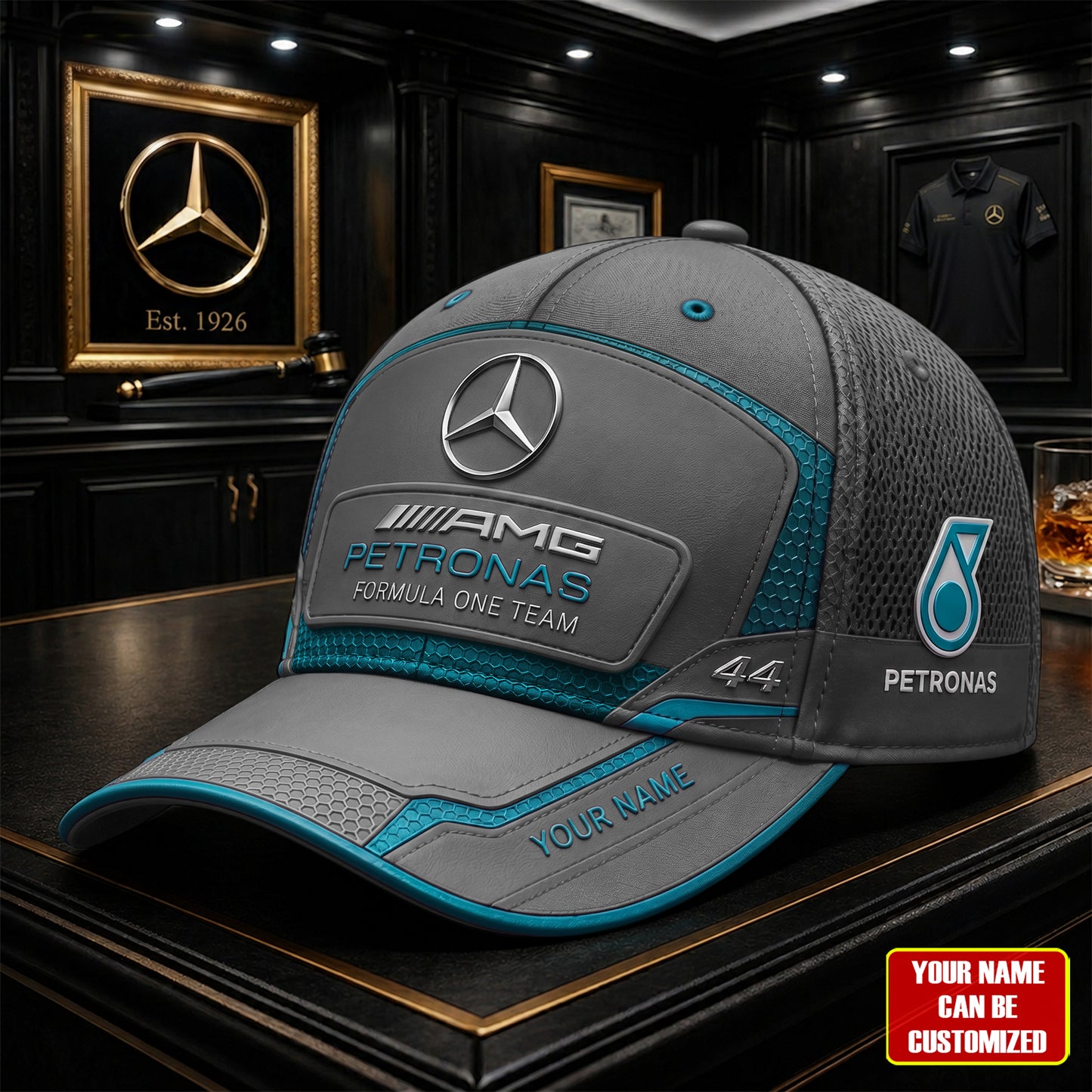 Personalized Merc AMG Petronas 44 Classic Cap