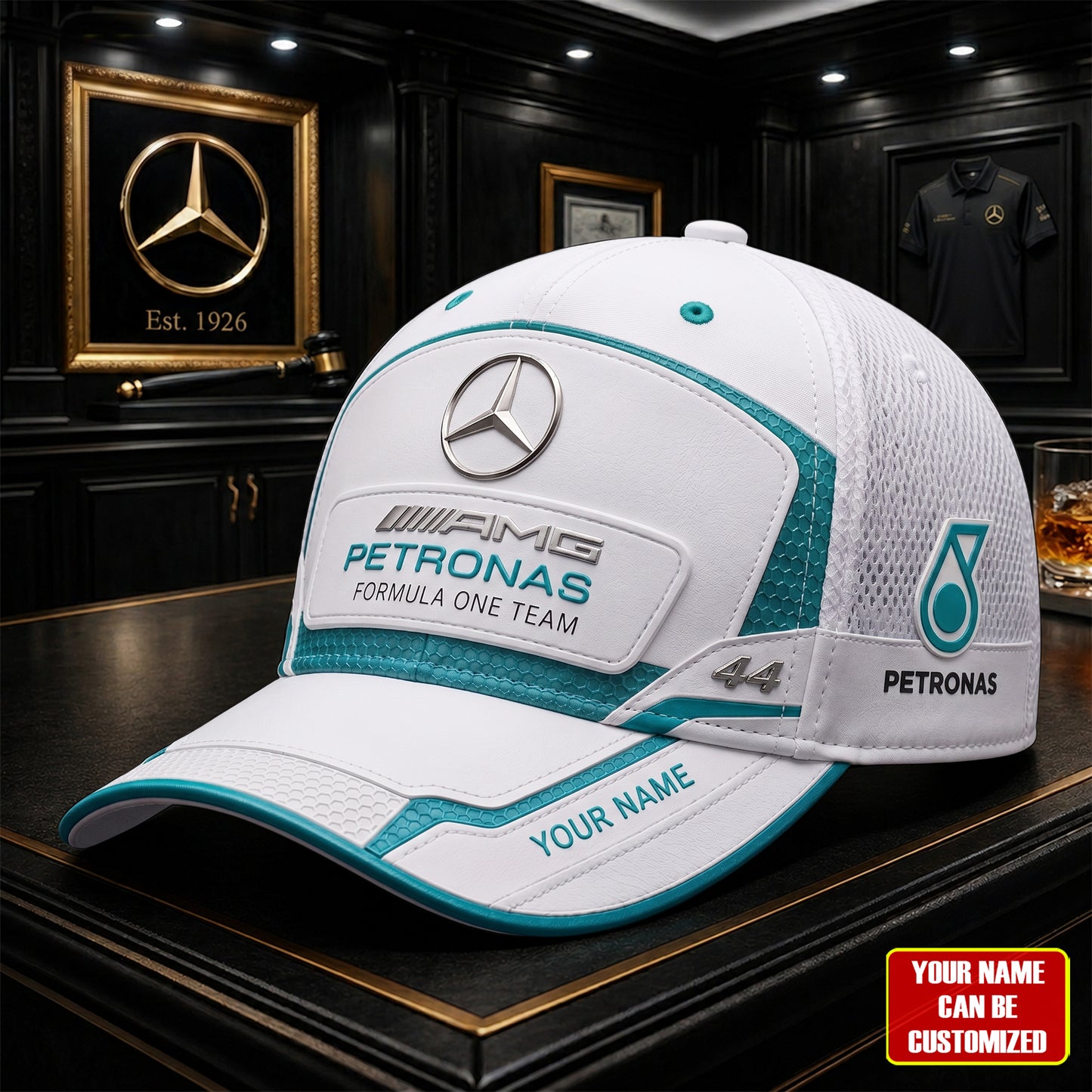 Personalized Merc AMG Petronas 44 Classic Cap