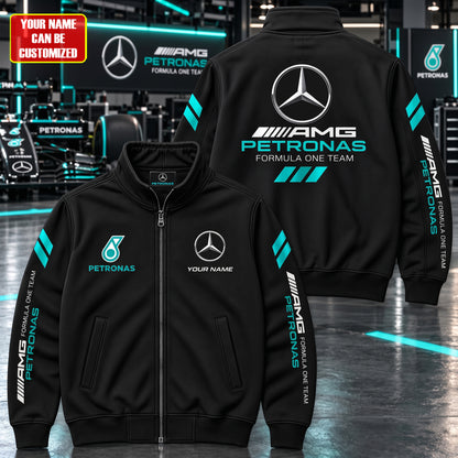 Personalized Merc AMG Petronas 2026 Zipper Stand Collar Jacket