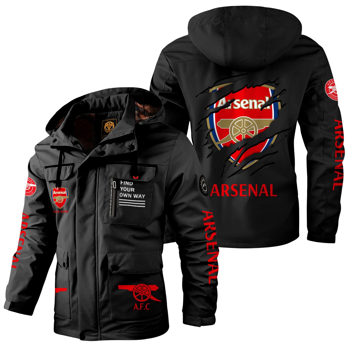 Personalized ARS Windbreaker Hooded Jacket