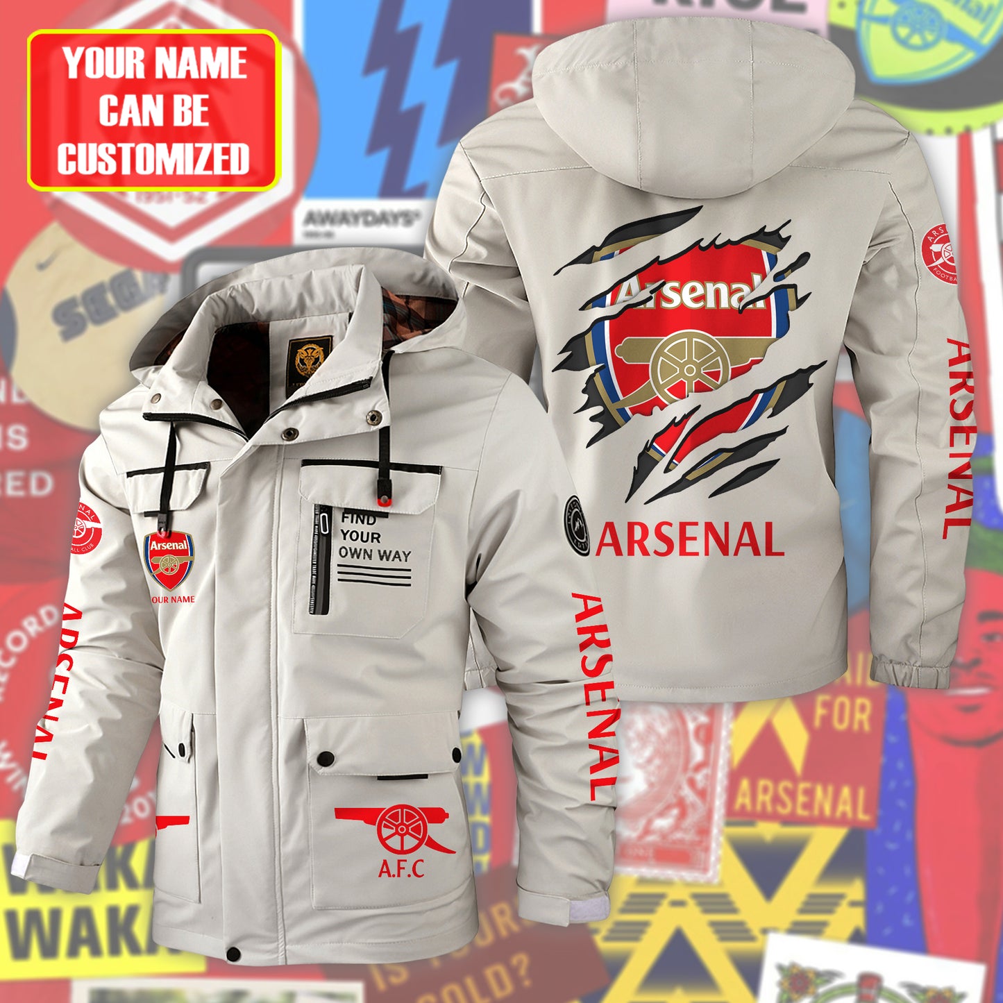 Personalized ARS Windbreaker Hooded Jacket