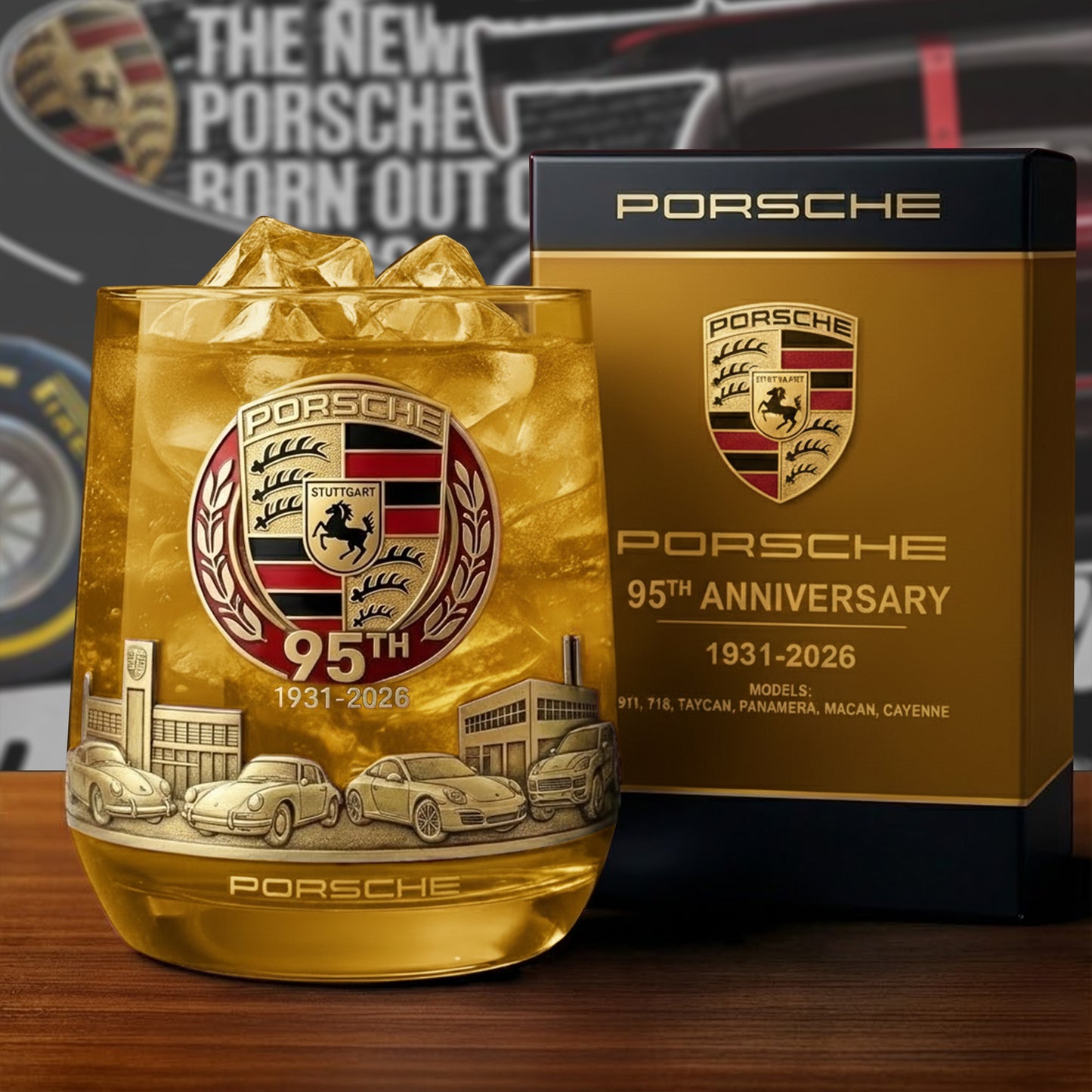 Personalized Pors 95 Years Anniversary Whisky , Pors Whiskey Glass, Holiday Gifts