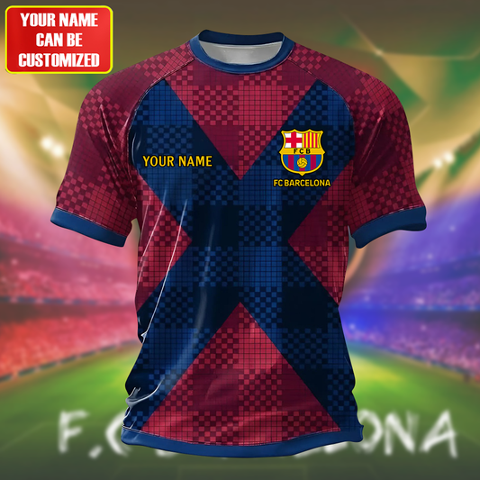 Personalized Barca FC 3D Full Printing Set , Barca FC Shirt , Set , Zipper Polo, Hoodie , Short , Polo , hawaii