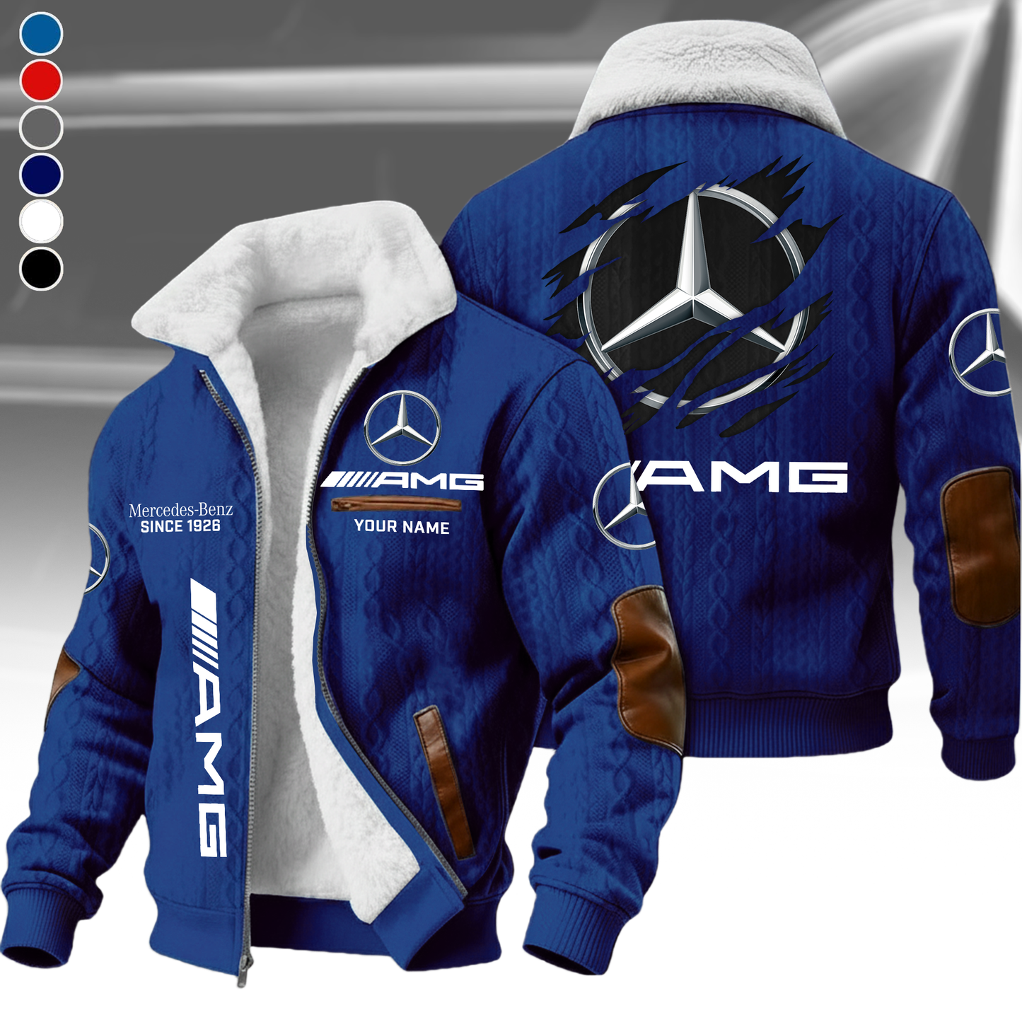 Personalized Merc AMG Vintage Est.1926 Fleece Jacket