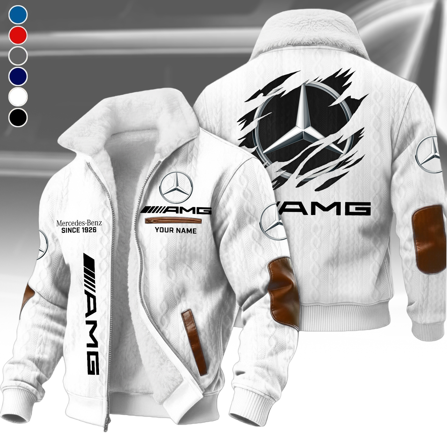 Personalized Merc AMG Vintage Est.1926 Fleece Jacket