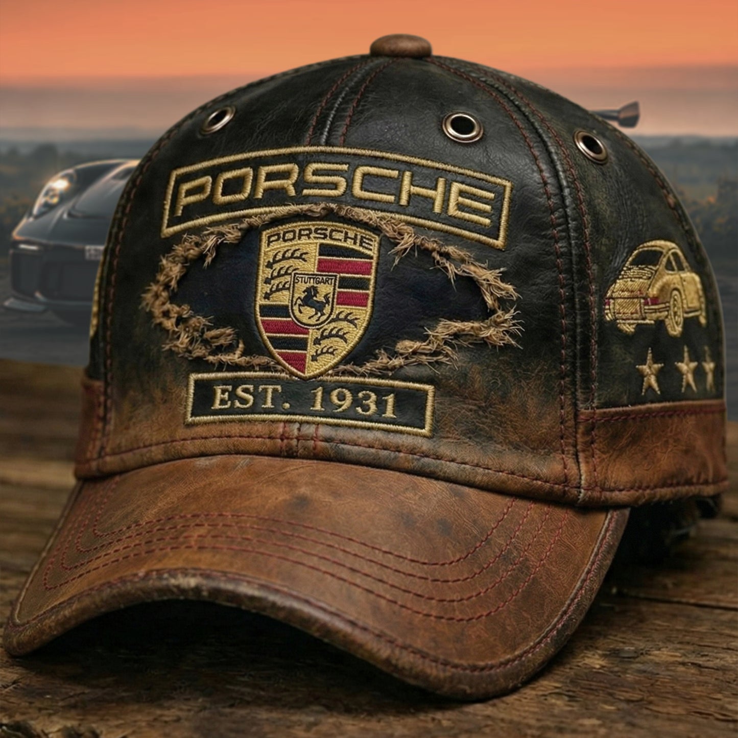 Pors Leather Vintage Est 1931 Classic Cap (1931-2026)