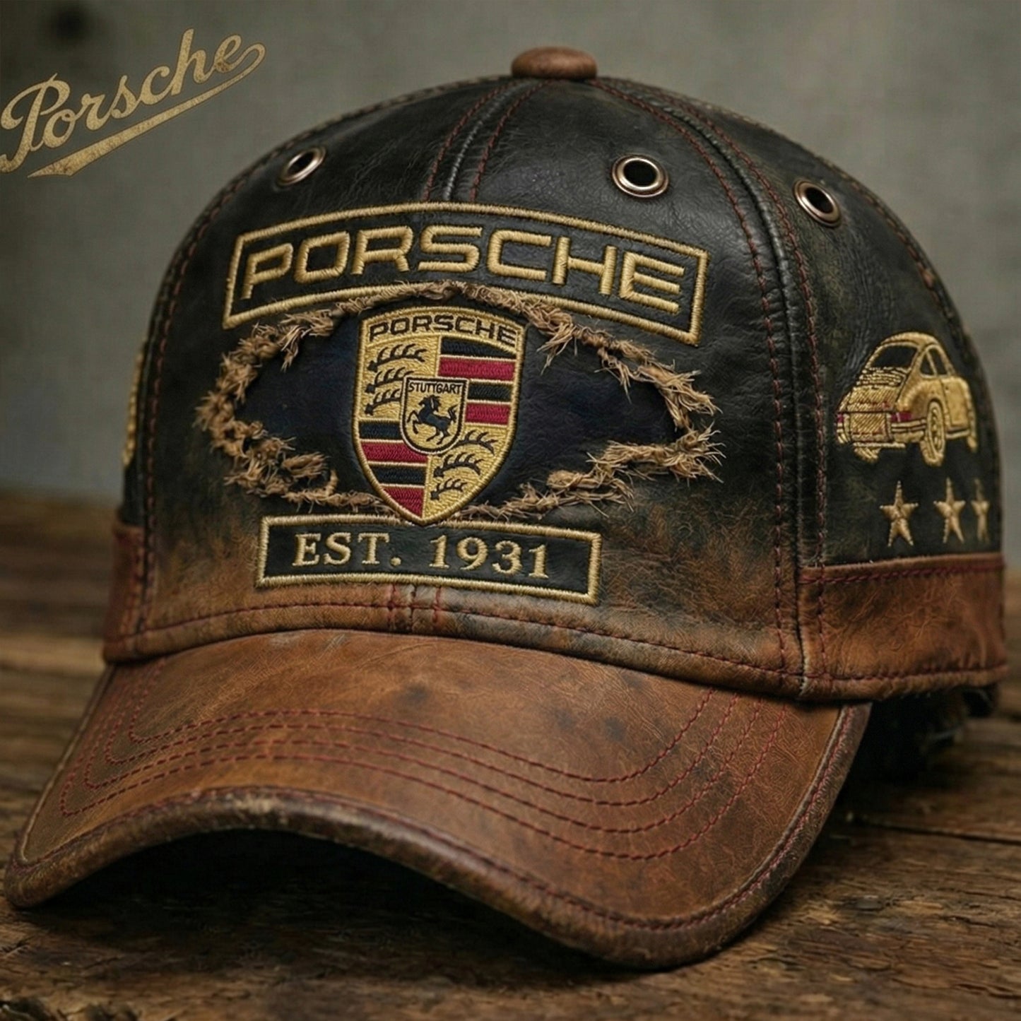 Pors Leather Vintage Est 1931 Classic Cap (1931-2026)
