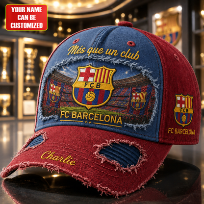 Personalized Barca Club Stadium Denim Classic Cap (1899-2026)