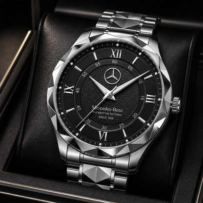 Personalized Merc Leather Elegant Alloy Charley Watch