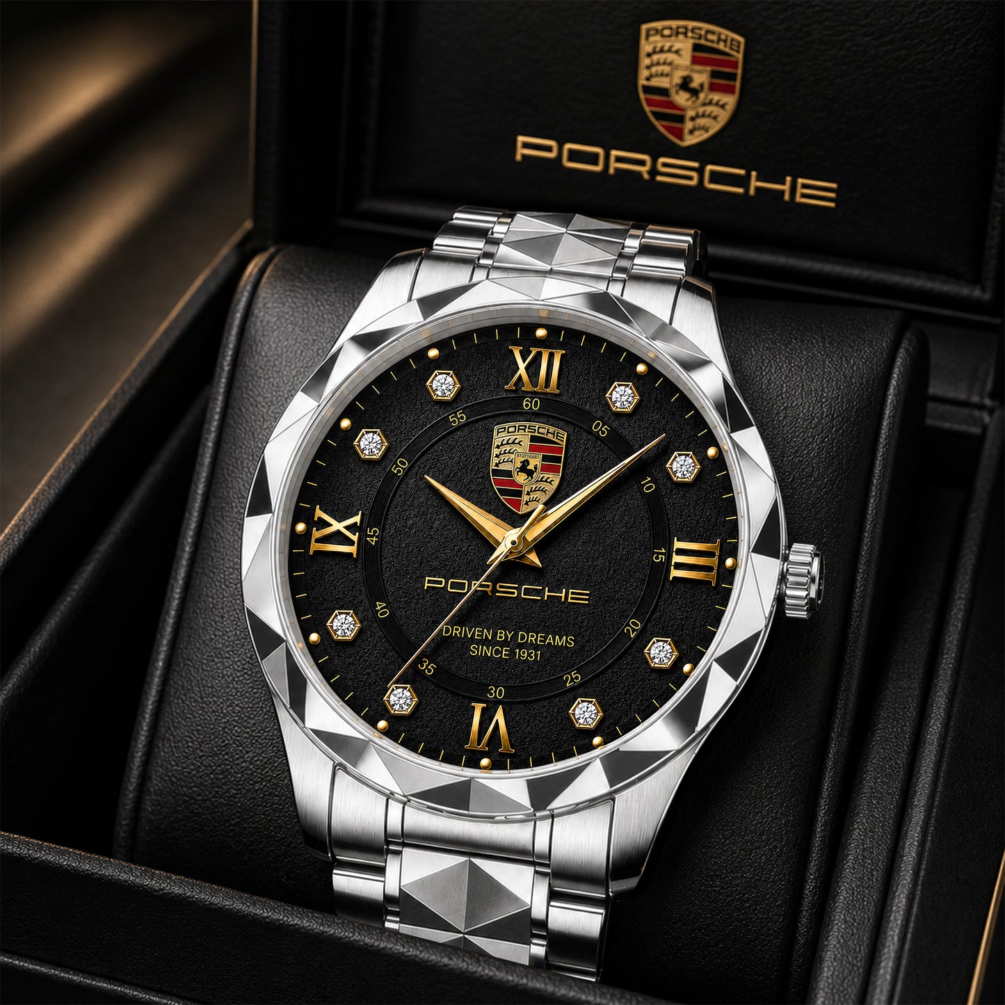Personalized Pors Leather Elegant Alloy Charley Watch