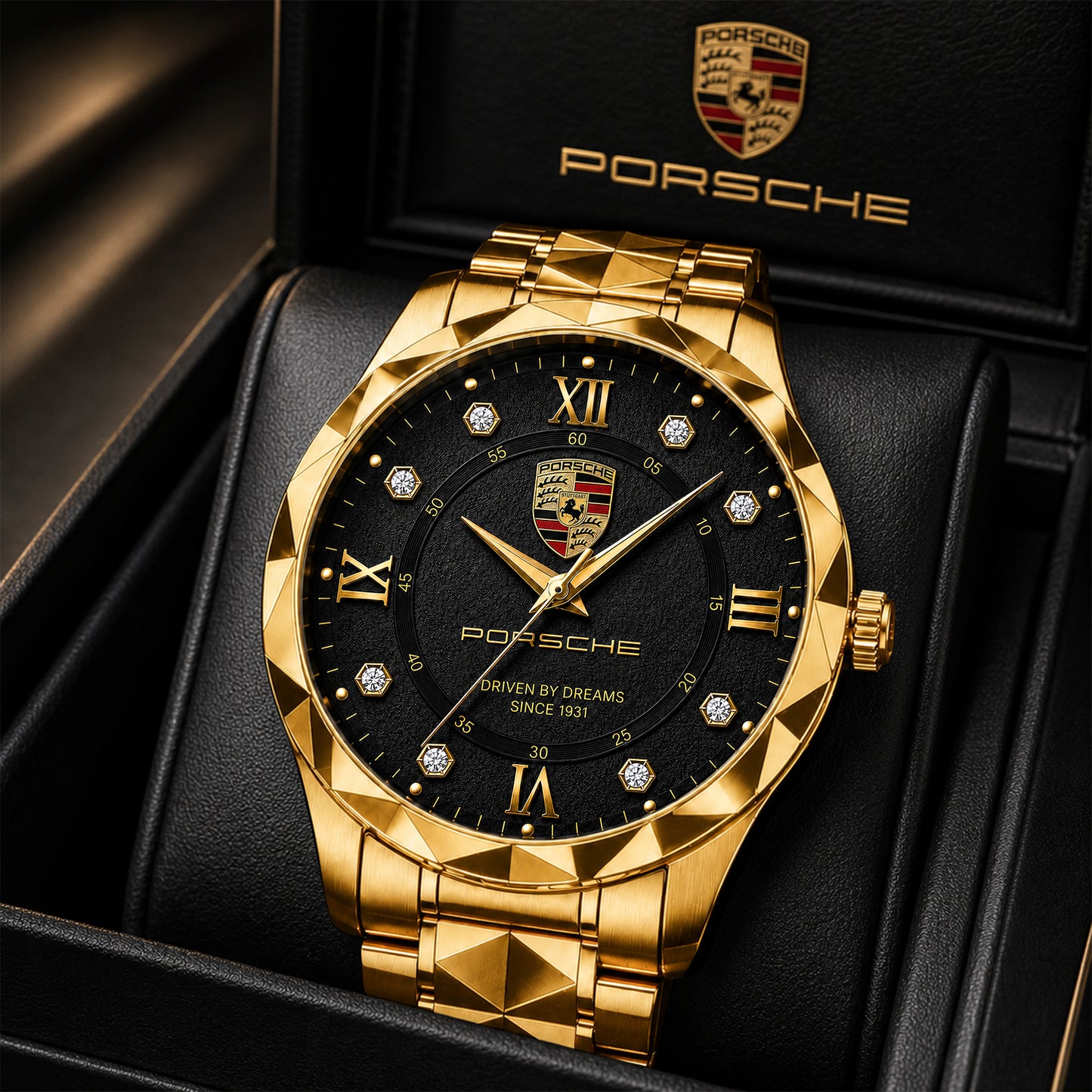 Personalized Pors Leather Elegant Alloy Charley Watch