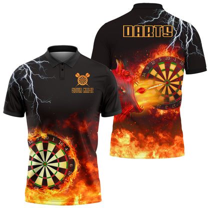 Personalized Name Devil Fire Darts All Over Printed Unisex Shirt Q310706