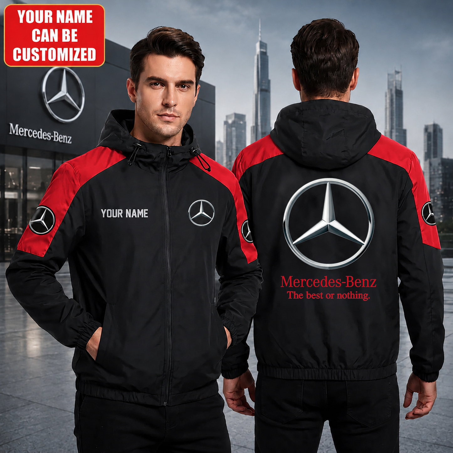 Personalized Merc The Best Or Nothing Sport Windproof Rush Jacket