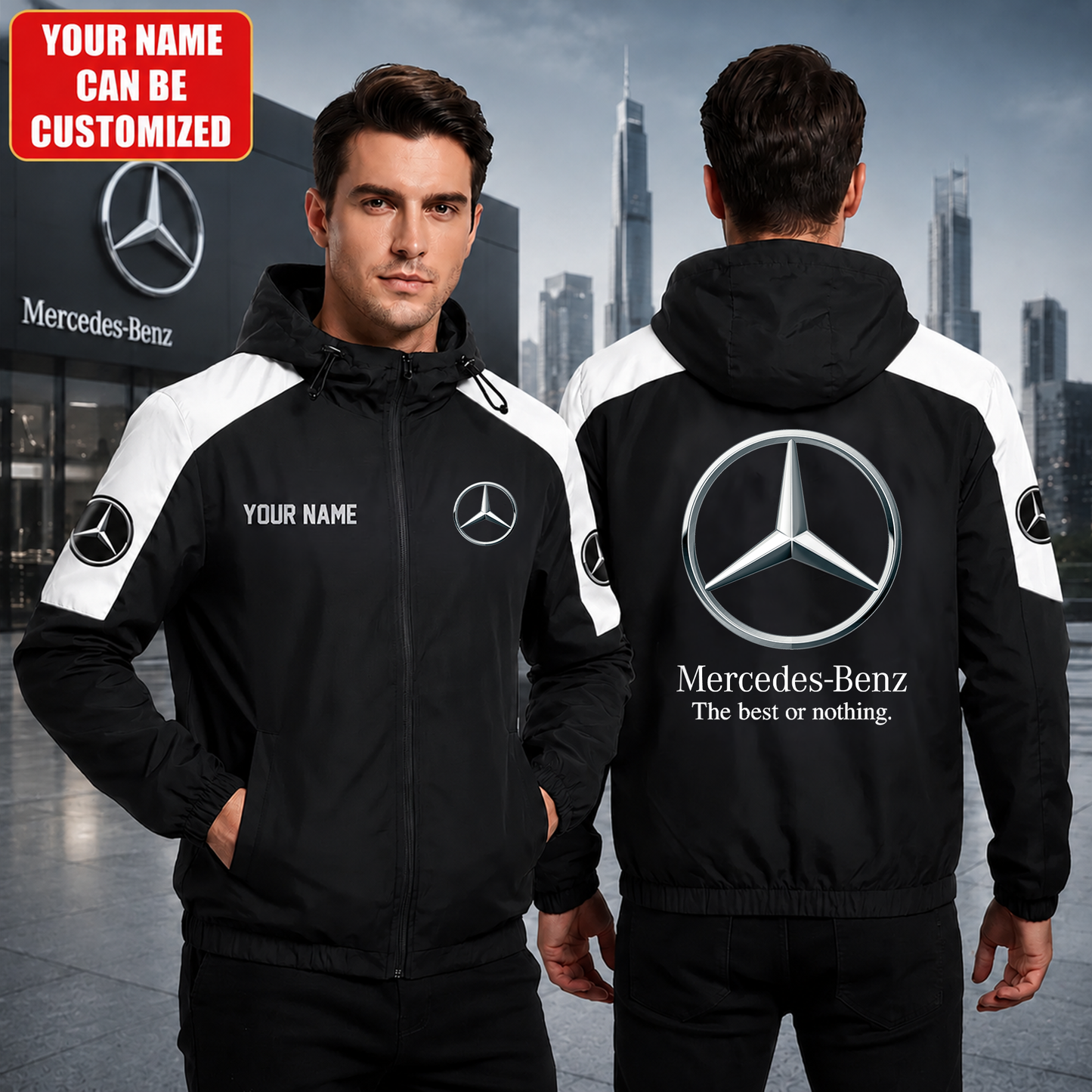 Personalized Merc The Best Or Nothing Sport Windproof Rush Jacket