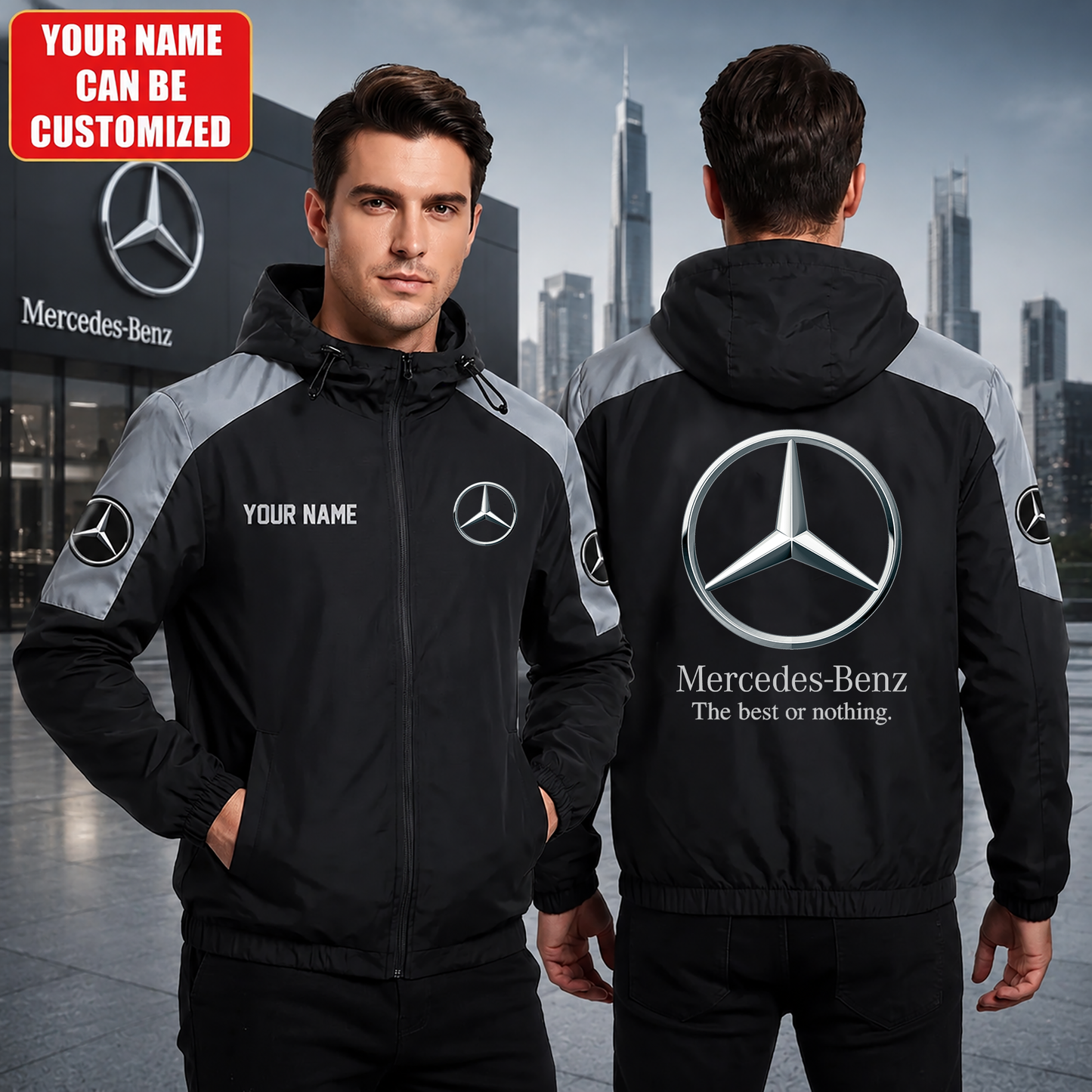 Personalized Merc The Best Or Nothing Sport Windproof Rush Jacket