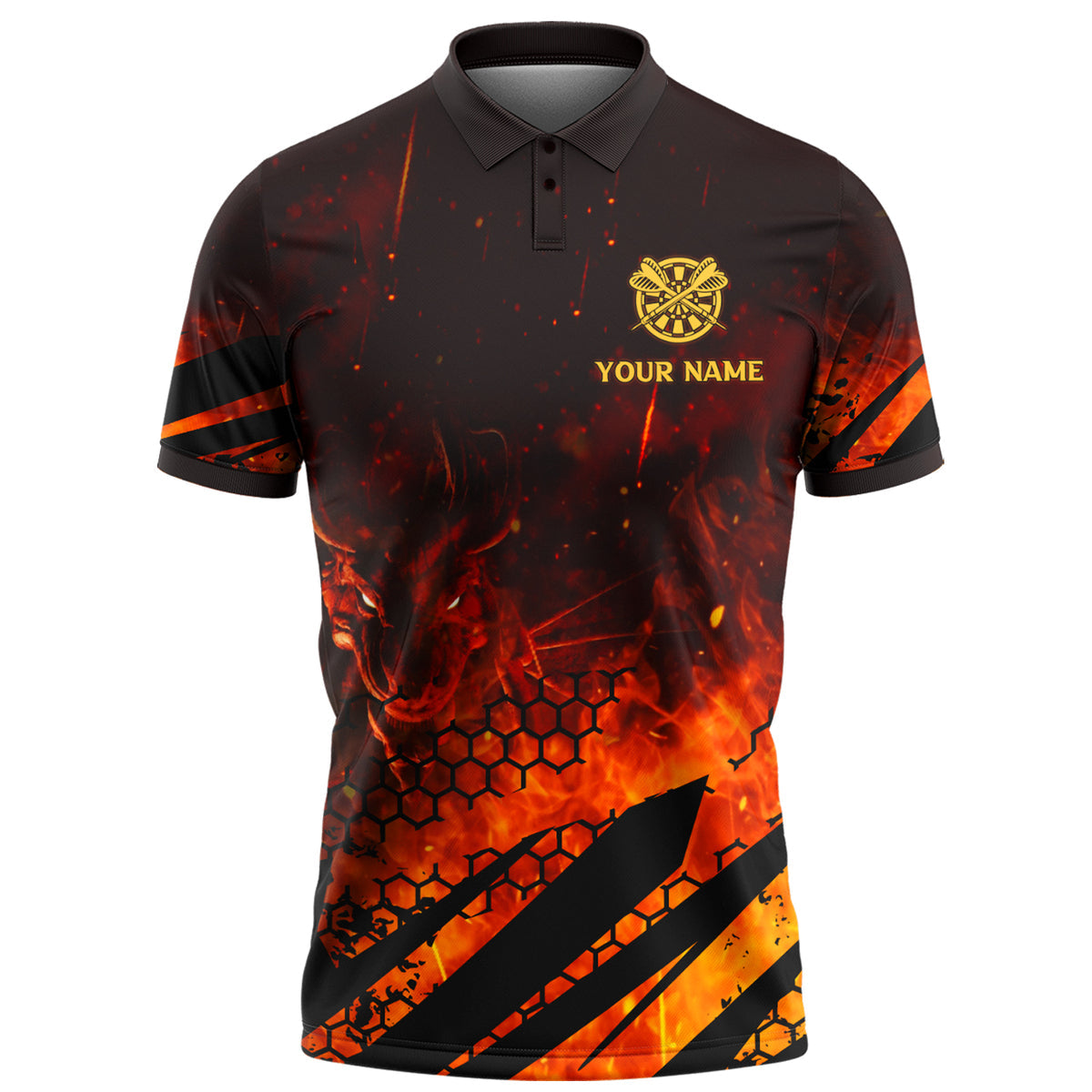 Personalized Name Dragon Fire Darts Q2 All Over Printed Unisex Shirt Q310707