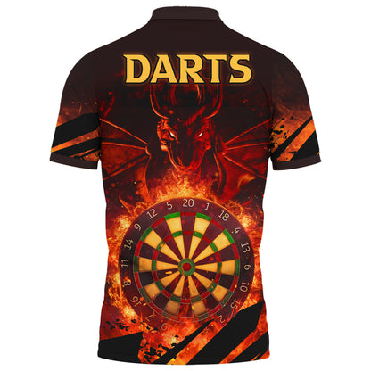 Personalized Name Dragon Fire Darts Q2 All Over Printed Unisex Shirt Q310707