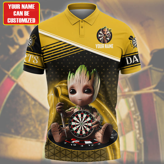 Personalized Name Gr Darts Yellow Version All Over Printed Unisex Shirt QB020502