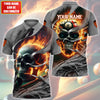 Personalized Name Skull Billiards All Over Printed Unisex Shirt QB030403
