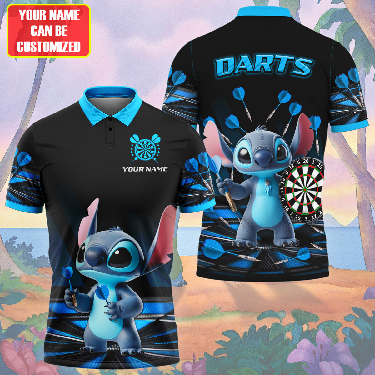 Personalized ST Darts All Over Printed Unisex Shirt QB030601