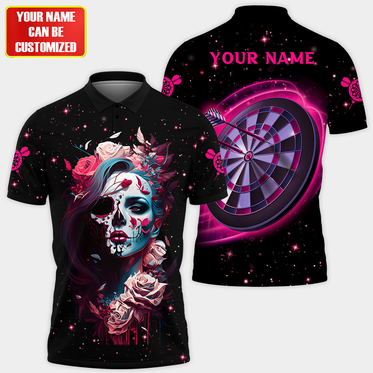 Personalized The Hollow Lady Darts All Over Printed Unisex Shirt QB030605