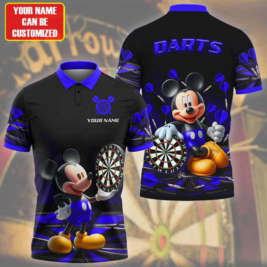Personalized MK Darts Blue Version All Over Printed Unisex Shirt QB030604