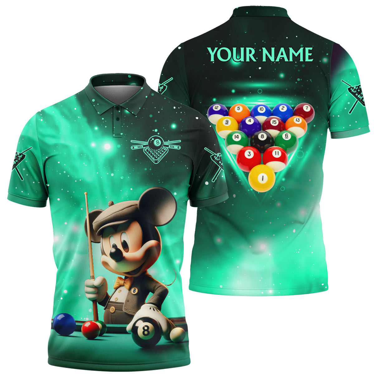 Personalized Name MK Billiards All Over Printed Unisex Shirt QB030705