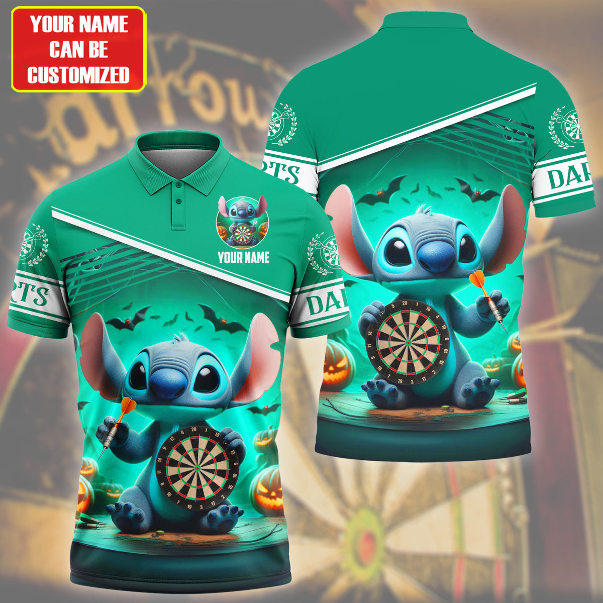 Personalized St Darts Halloween Version All Over Printed Unisex Shirt QB030803