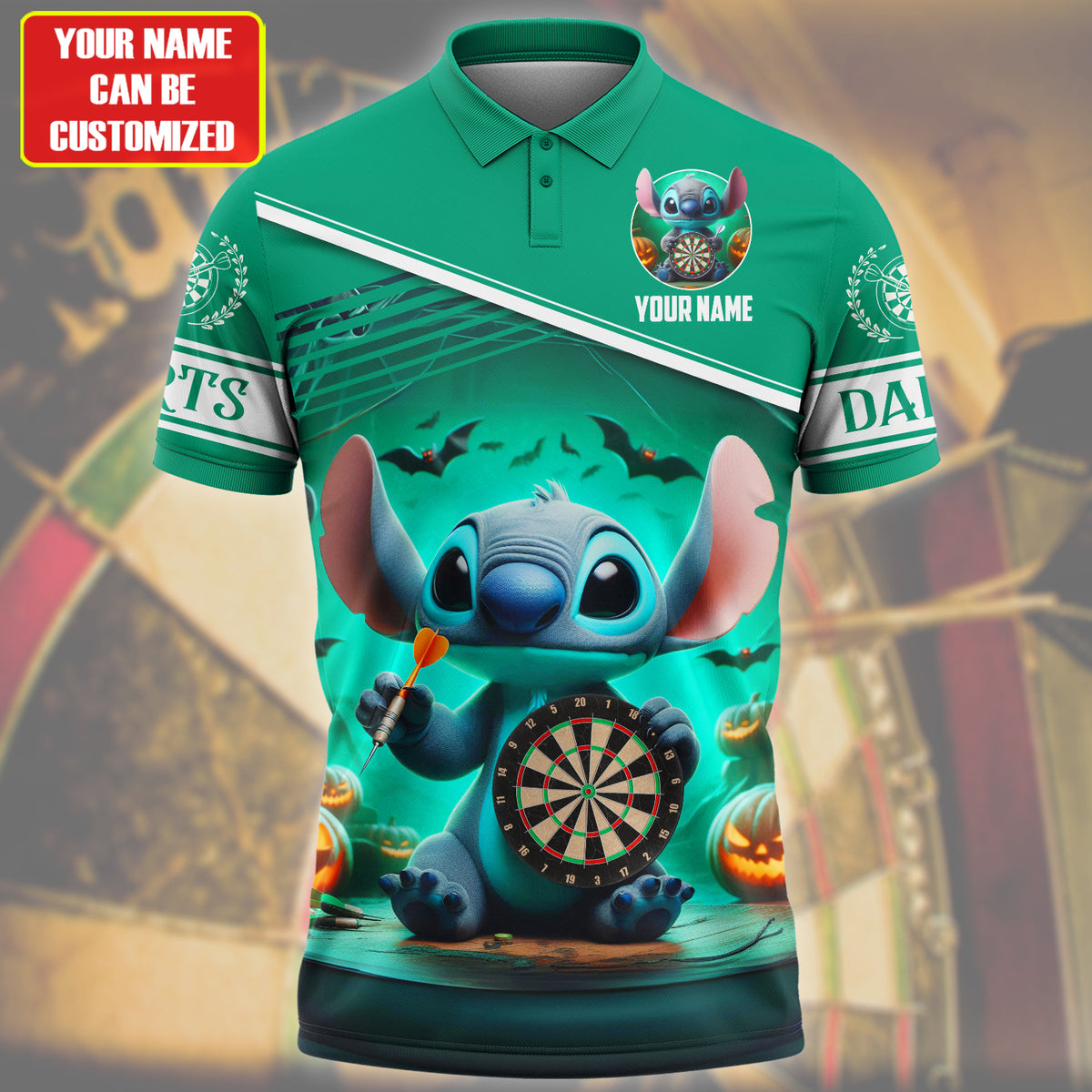 Personalized St Darts Halloween Version All Over Printed Unisex Shirt QB030803