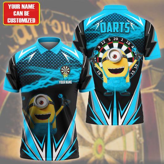 Personalized Name MN Darts Teal Version All Over Printed Unisex Shirt QB040405