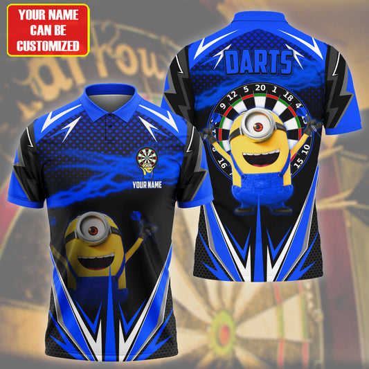 Personalized Name MN Darts Blue Version All Over Printed Unisex Shirt QB040405
