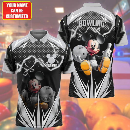 Personalized Name MK Bowling Silver Version All Over Printed Unisex Shirt QB040602