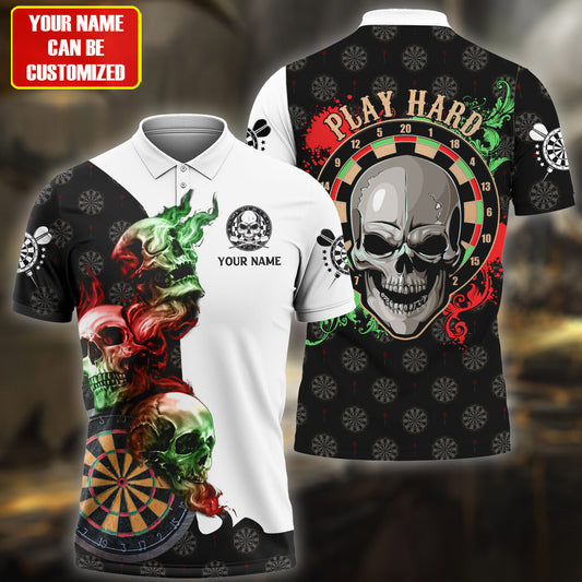 Personalized Skull Darts Version All Over Printed Unisex Shirt QB040602