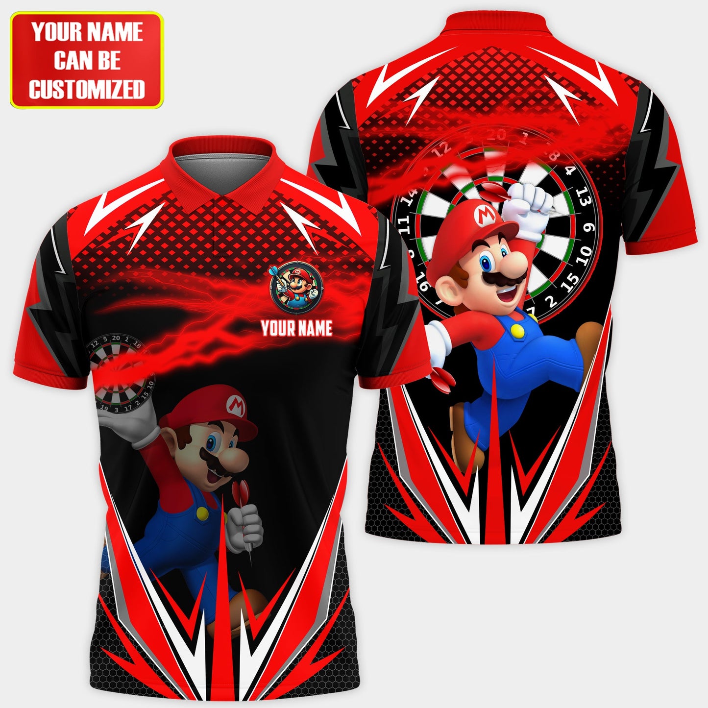 Personalized Name MRO Darts Red Version All Over Printed Unisex Shirt QB050403