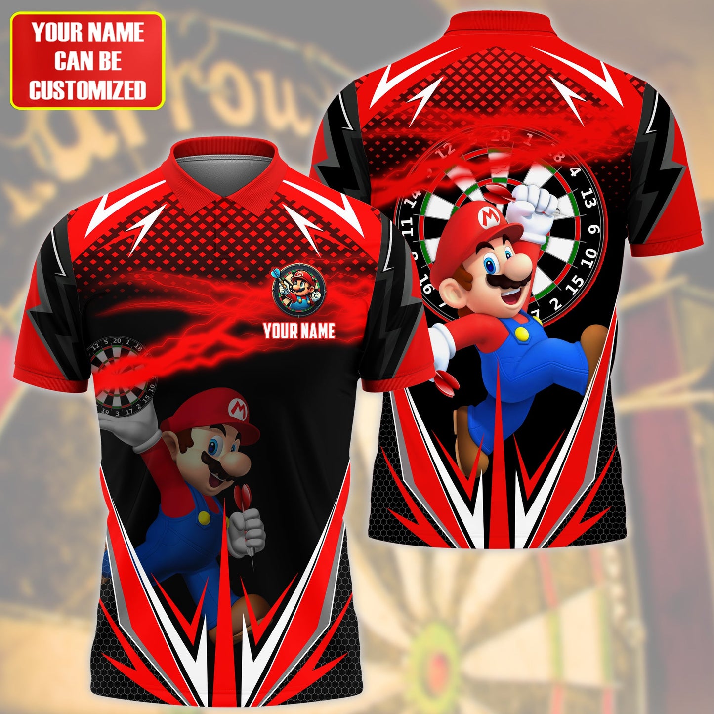 Personalized Name MRO Darts Red Version All Over Printed Unisex Shirt QB050403