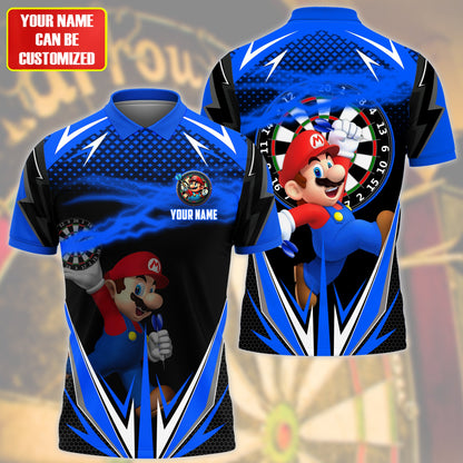 Personalized Name MRO Darts Blue Version All Over Printed Unisex Shirt QB050403