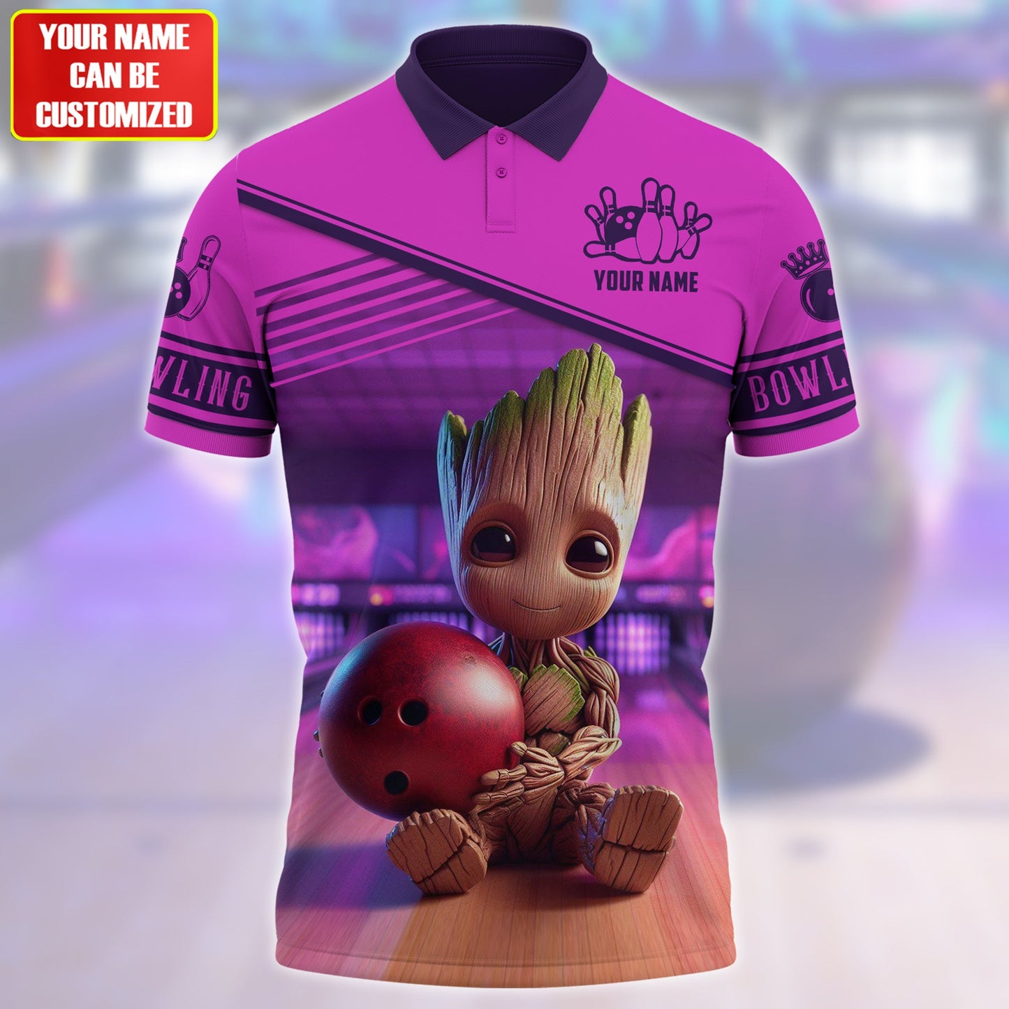 Personalized Name Gr Bowling All Over Printed Unisex Shirt QB050406