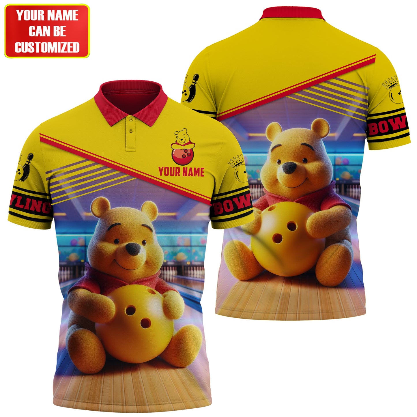 Personalized Name WTP Bowling All Over Printed Unisex Shirt QB060401