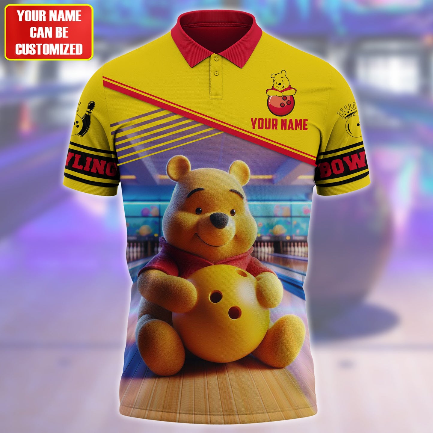 Personalized Name WTP Bowling All Over Printed Unisex Shirt QB060401