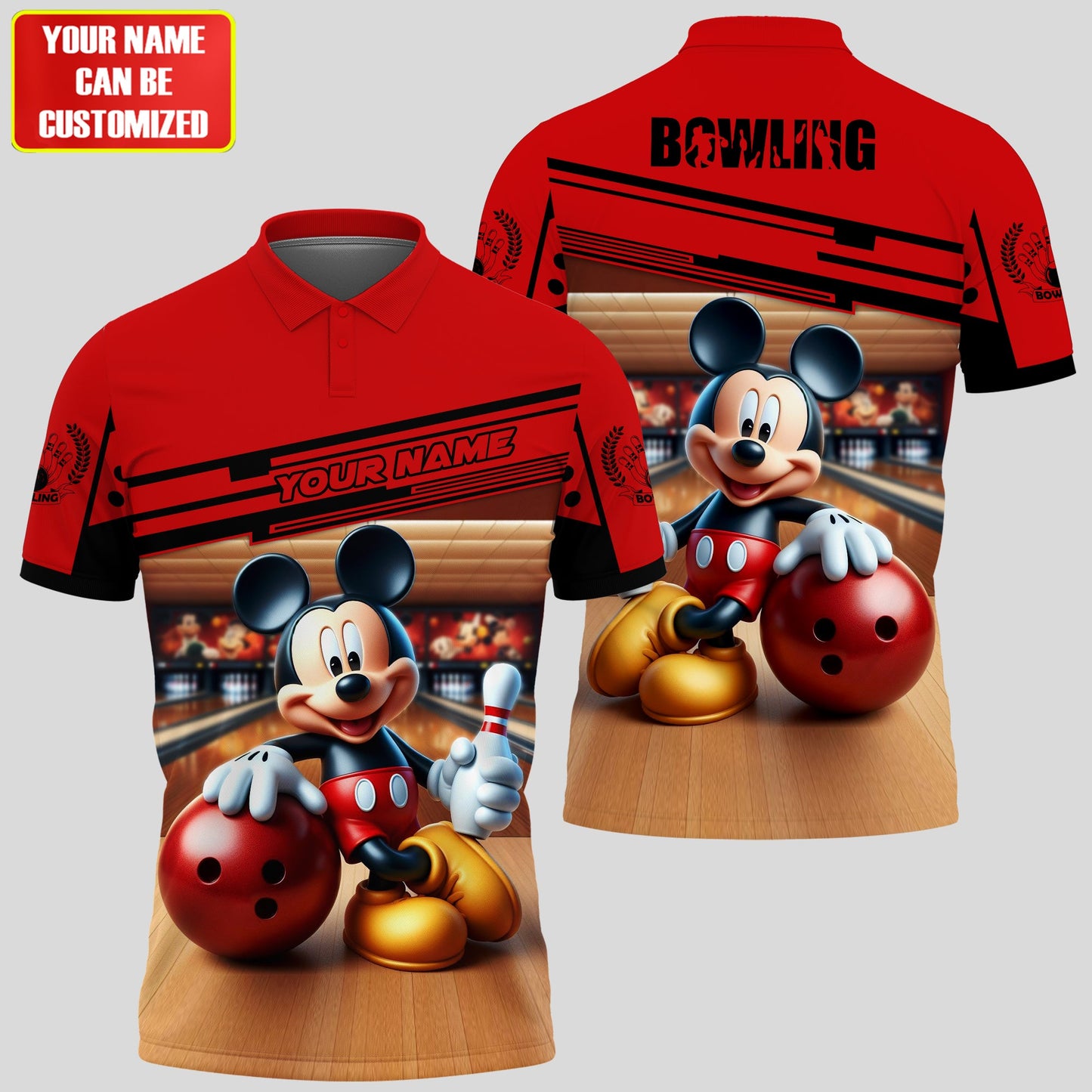 Personalized Name MK Bowling All Over Printed Unisex Shirt QB060402