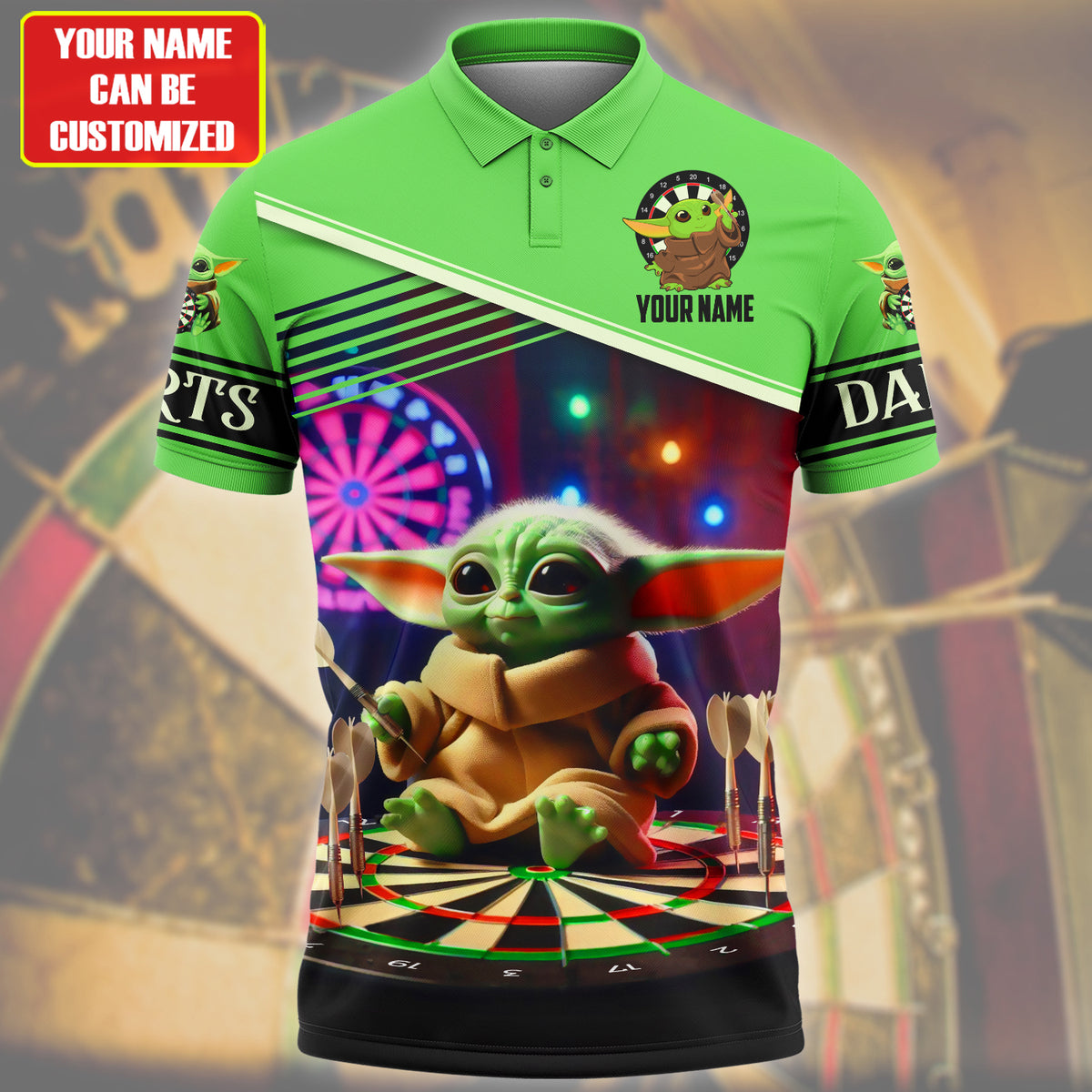 Personalized Name YD Darts All Over Printed Unisex Shirt QB060503