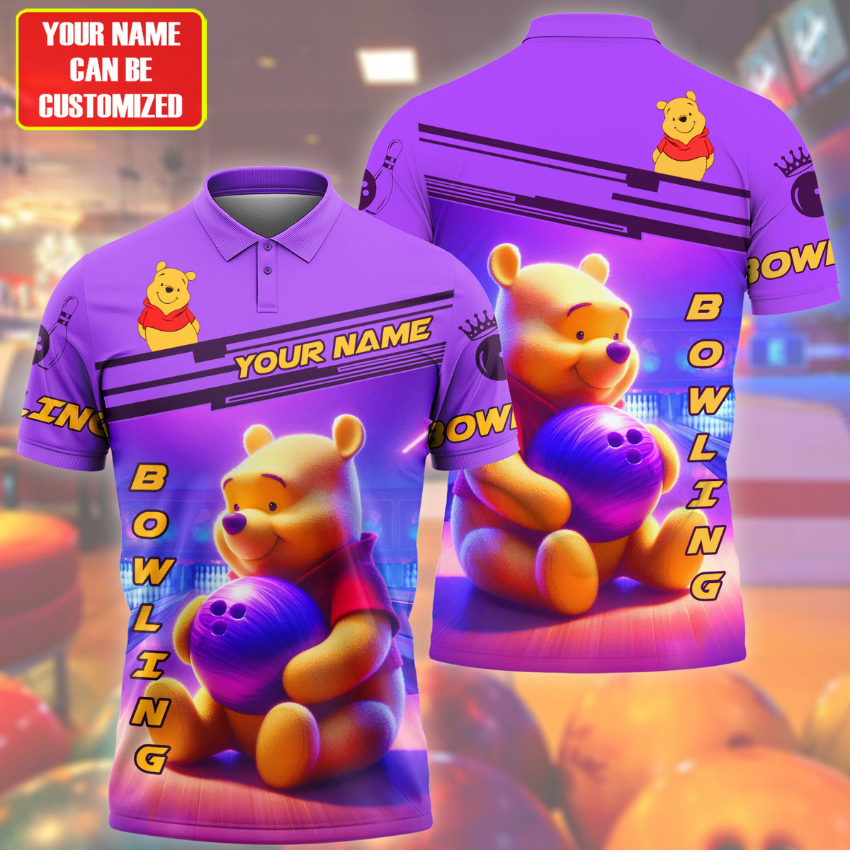 Personalized Name WTP  Bowling All Over Printed Unisex Shirt QB060508