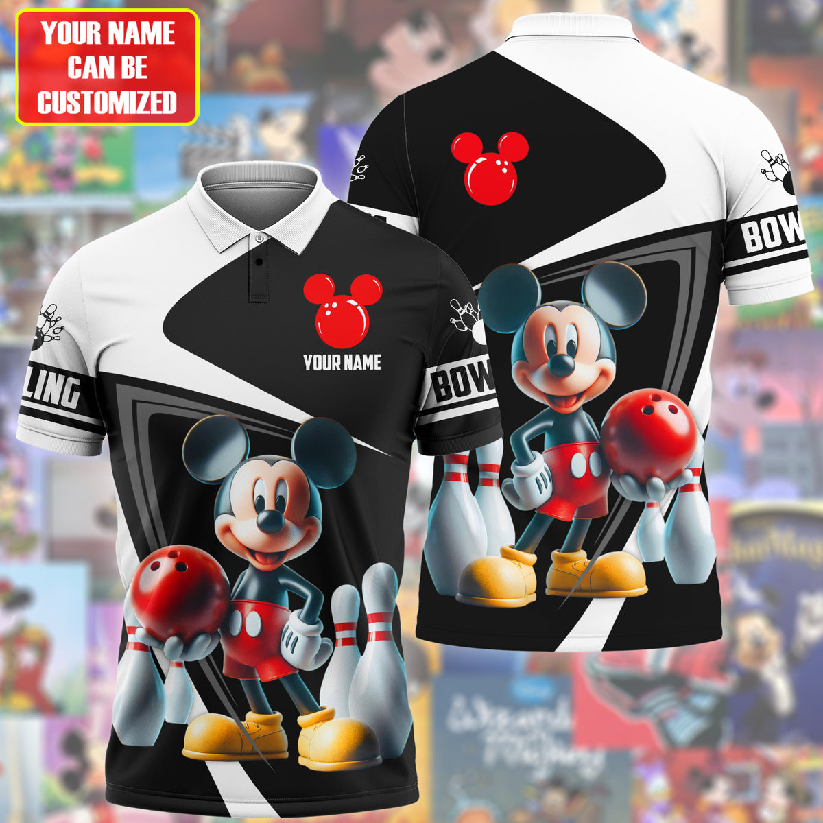 Personalized Name MK Bowling All Over Printed Unisex Shirt QB060603