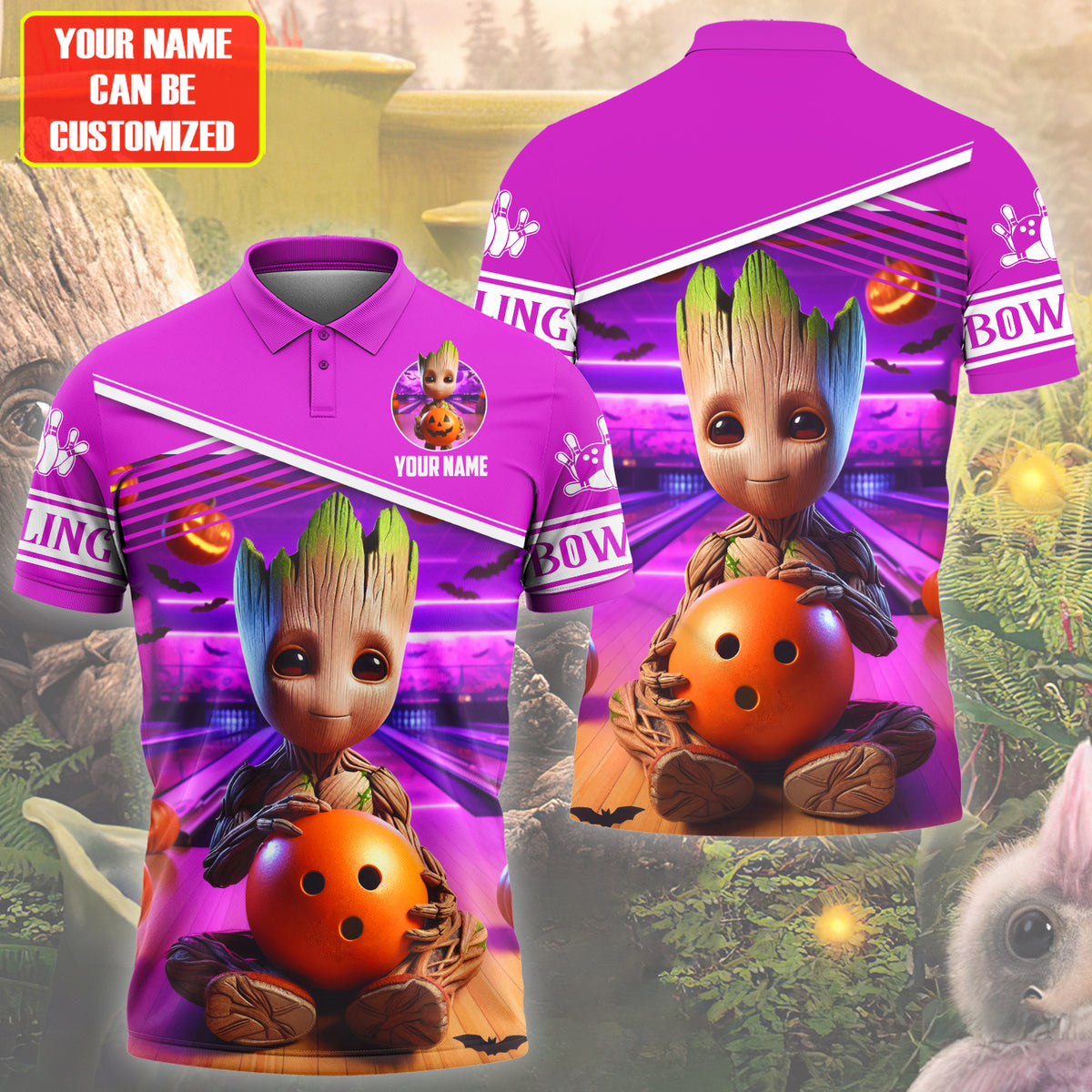 Personalized Name Gr Bowling Halloween Version All Over Printed Unisex Shirt QB060806