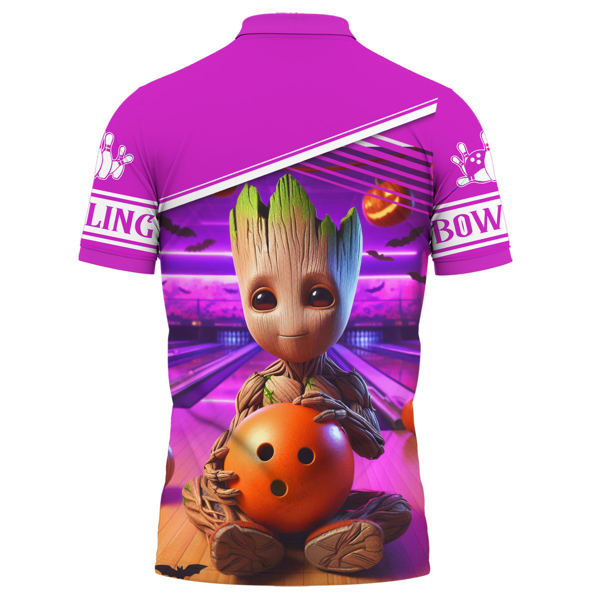 Personalized Name Gr Bowling Halloween Version All Over Printed Unisex Shirt QB060806