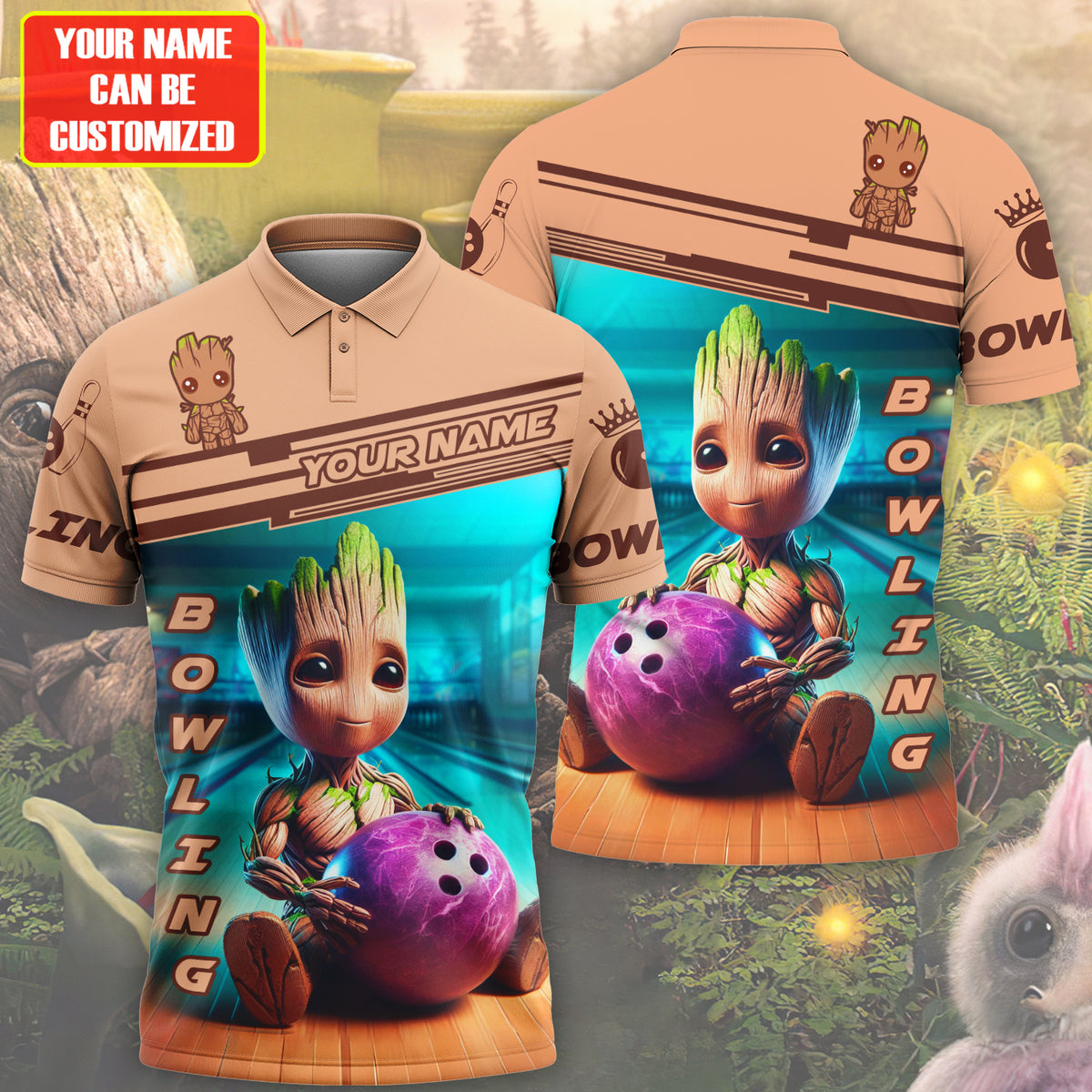 Personalized Name Gr Bowling All Over Printed Unisex Shirt QB070501