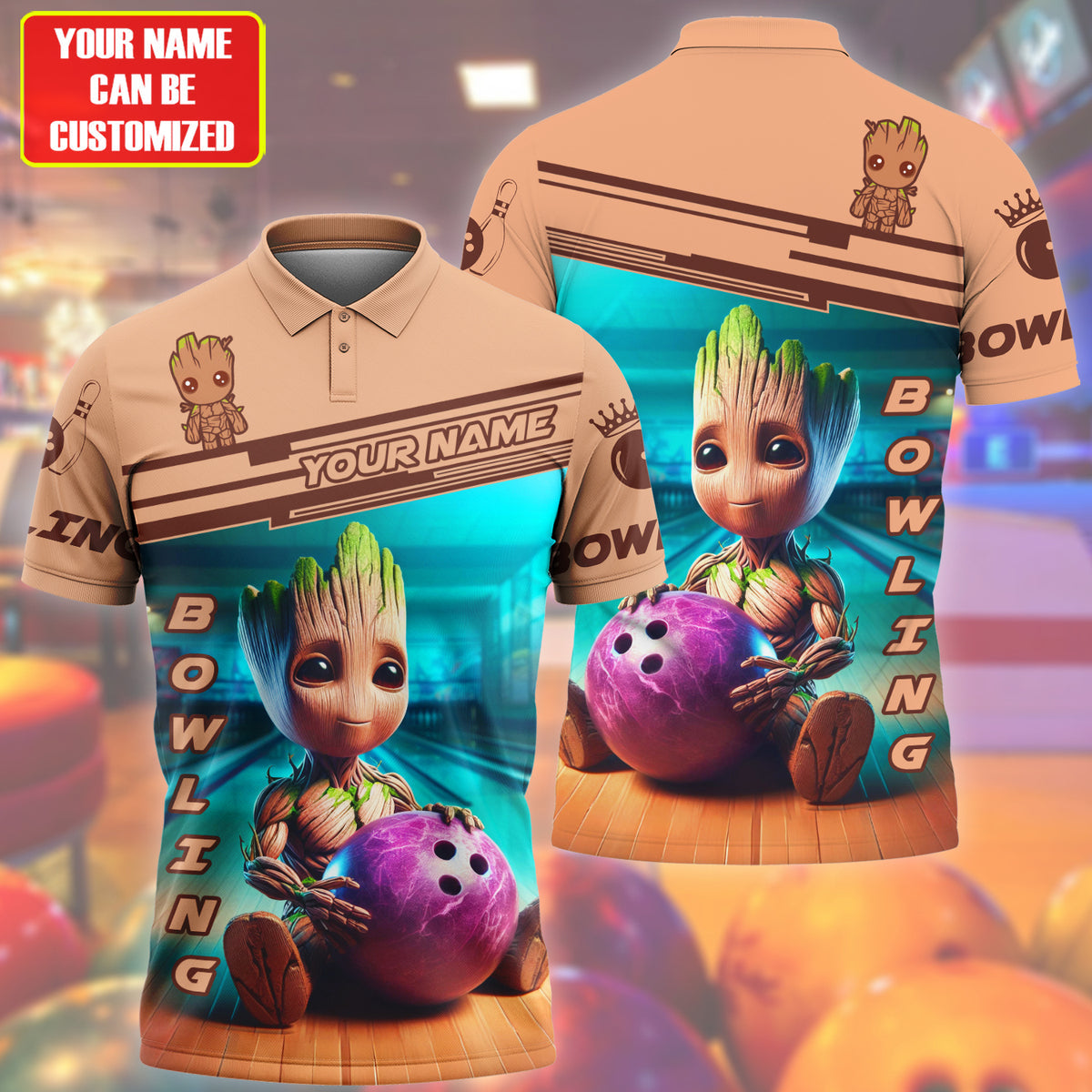 Personalized Name Gr Bowling All Over Printed Unisex Shirt QB070501