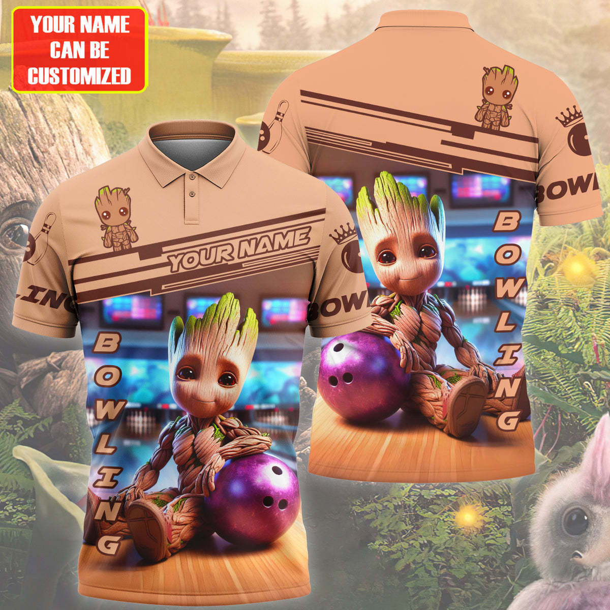 Personalized Name Gr Bowling All Over Printed Unisex Shirt QB070502